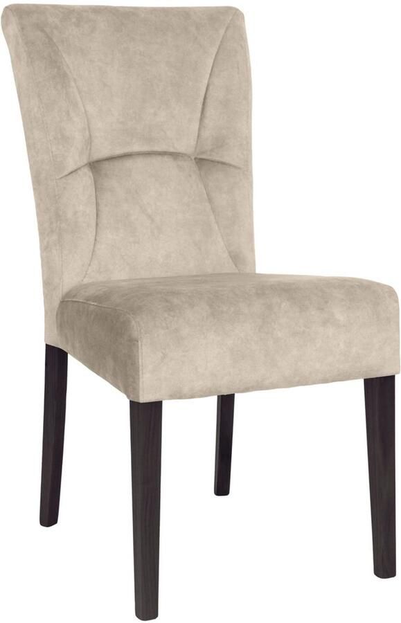 Home affaire Stoel met 4 poten Henry Zacht verdikte zitting en rugleuning (set 2 stuks) - Foto 2