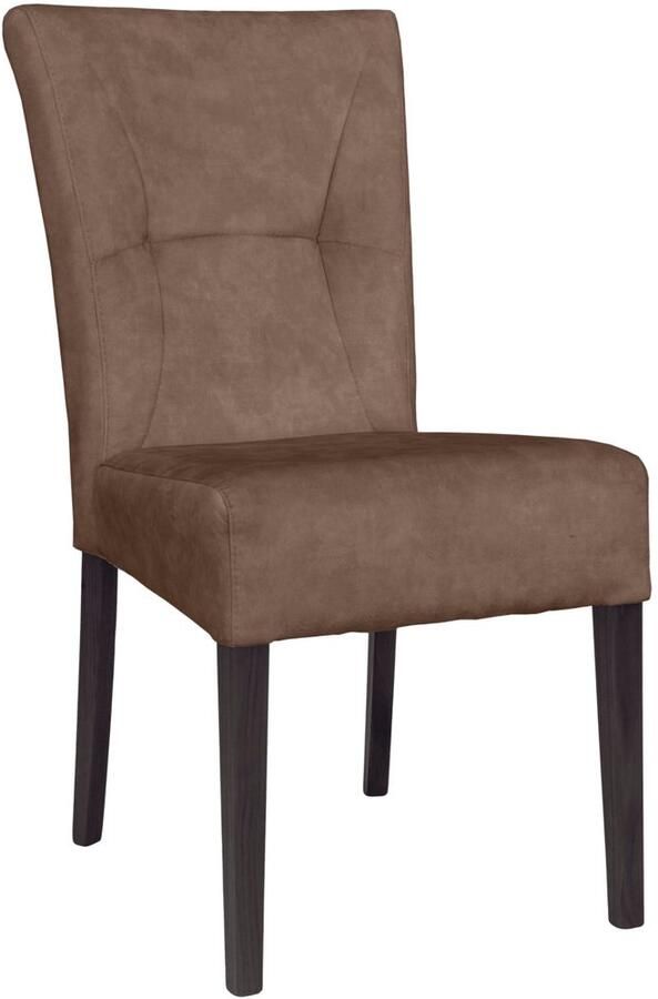 Home affaire Stoel met 4 poten Henry Zacht verdikte zitting en rugleuning (set 2 stuks) - Foto 2