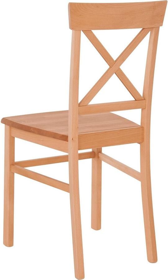 Home affaire Stoel met 4 poten Jena Frame van massief beukenhout (set 2 stuks) - Foto 2