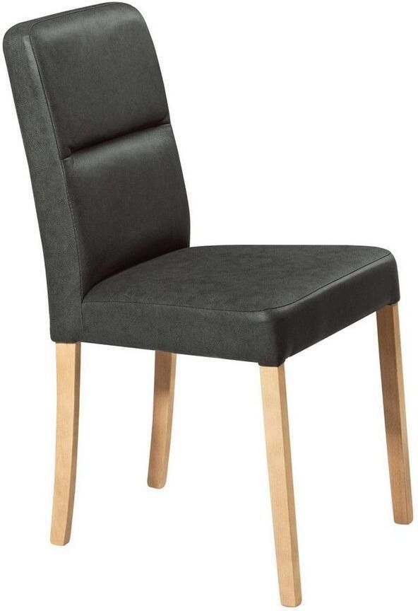 Home affaire Stoel met 4 poten Laros Massief houten frame (set) - Foto 2