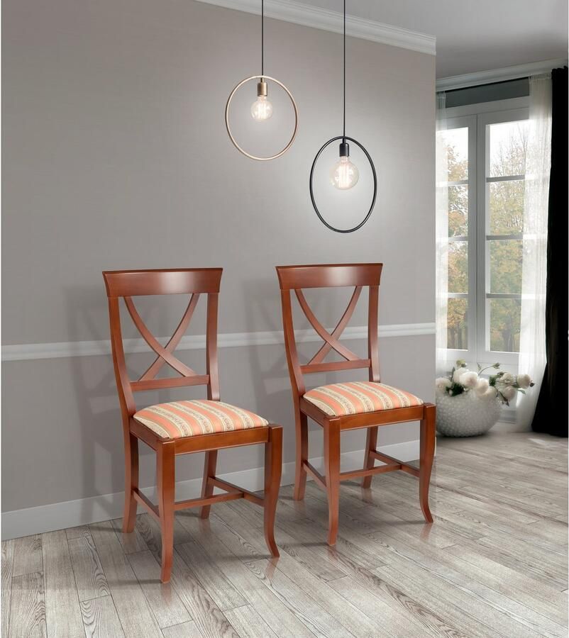 Home affaire Stoel met 4 poten Monica Breedte 44 cm (1 stuk) - Foto 3