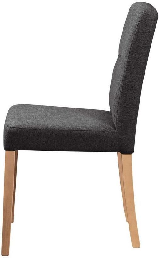 Home affaire Stoel met 4 poten Nina keukenstoel gestoffeerde stoel (set 2 stuks) - Foto 3