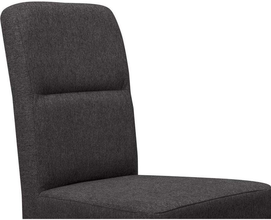 Home affaire Stoel met 4 poten Nina keukenstoel gestoffeerde stoel (set 2 stuks)