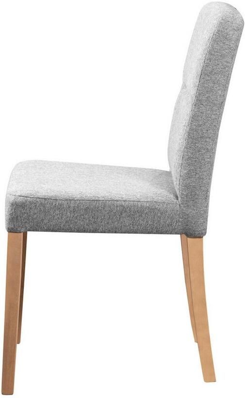 Home affaire Stoel met 4 poten Nina keukenstoel gestoffeerde stoel (set 2 stuks) - Foto 3