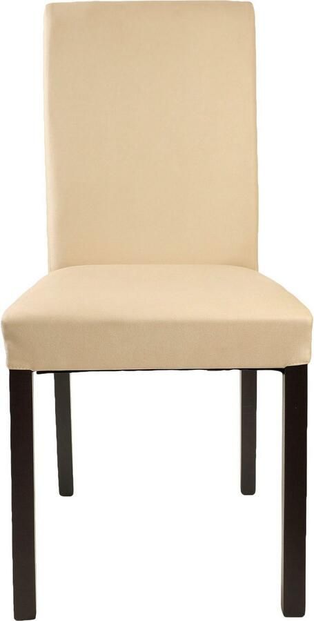 Home affaire Stoel met 4 poten Nina robuuste microvezel frame naturel-beuken of wengé gelakt (set 2 stuks) - Foto 5