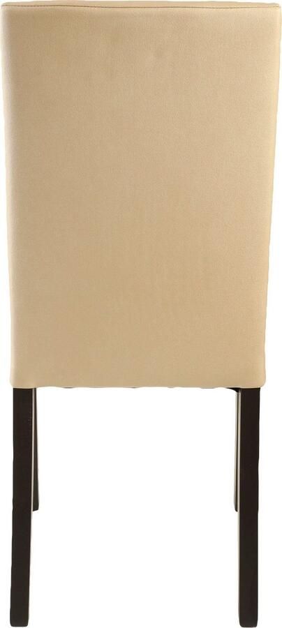 Home affaire Stoel met 4 poten Nina robuuste microvezel frame naturel-beuken of wengé gelakt (set 2 stuks) - Foto 6