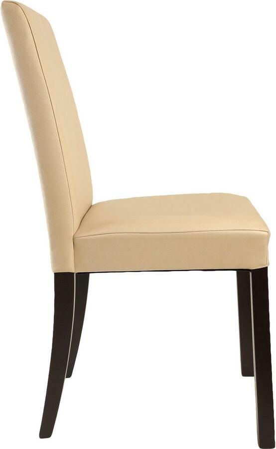 Home affaire Stoel met 4 poten Nina robuuste microvezel frame naturel-beuken of wengé gelakt (set 2 stuks) - Foto 4