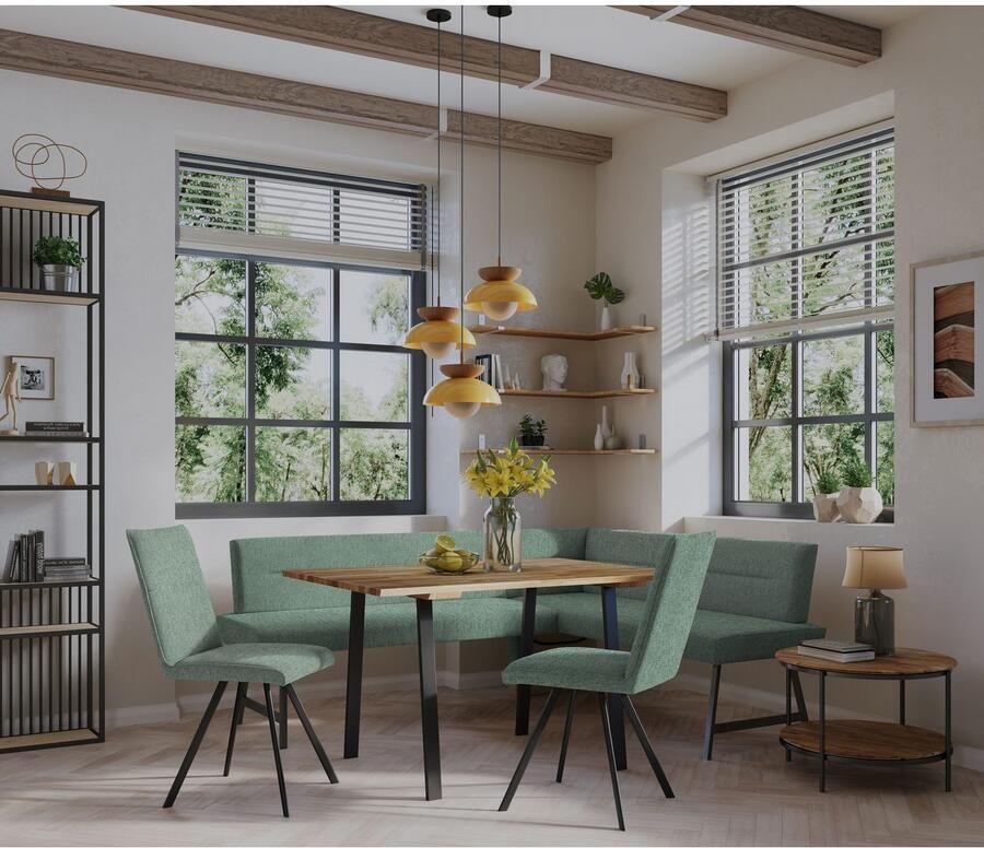 Home affaire Stoel met 4 poten Sava Metalen frame (set 2 stuks) - Foto 2