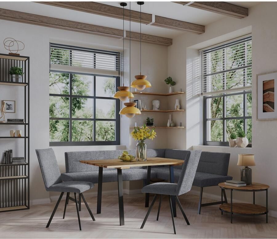 Home affaire Stoel met 4 poten Sava Metalen frame (set 2 stuks) - Foto 2