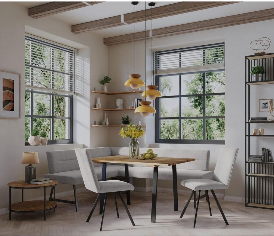 Home affaire Stoel met 4 poten Sava Metalen frame (set 2 stuks) - Foto 2