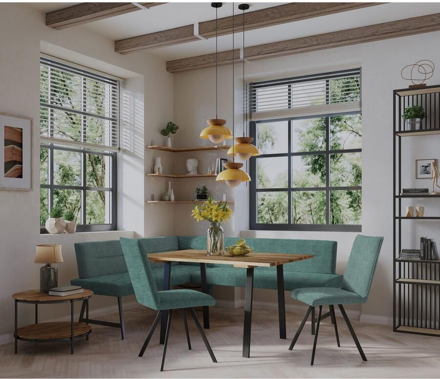 Home affaire Stoel met 4 poten Sava Metalen frame (set 2 stuks) - Foto 2