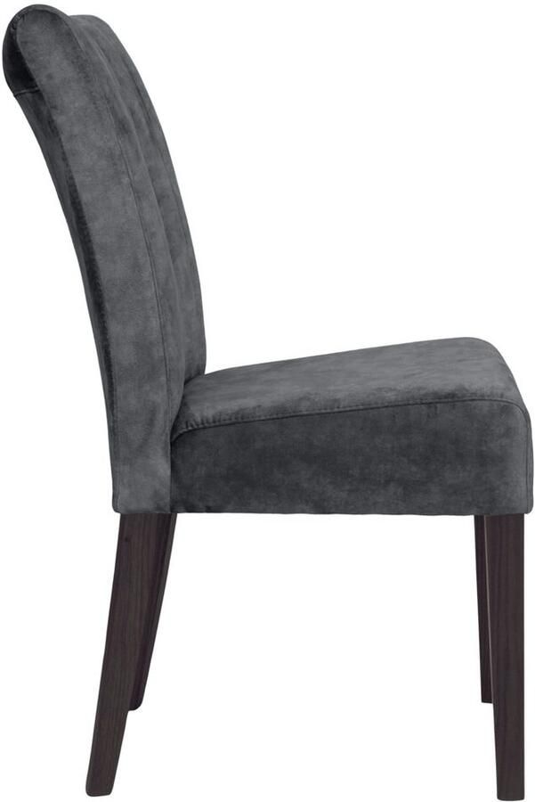 Home affaire Stoel met 4 poten verticale naden in de rugleuning (set 2 stuks)