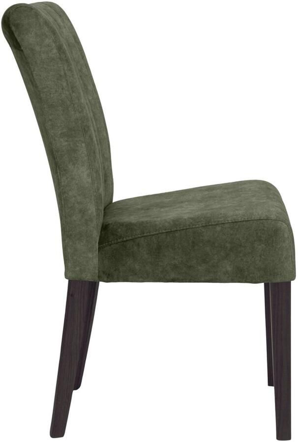 Home affaire Stoel met 4 poten verticale naden in de rugleuning (set 2 stuks)