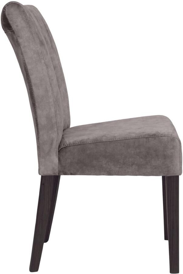 Home affaire Stoel met 4 poten verticale naden in de rugleuning (set 2 stuks)