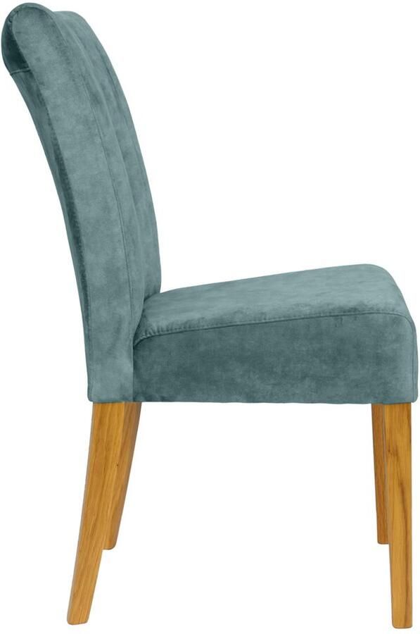 Home affaire Stoel met 4 poten verticale naden in de rugleuning (set 2 stuks)