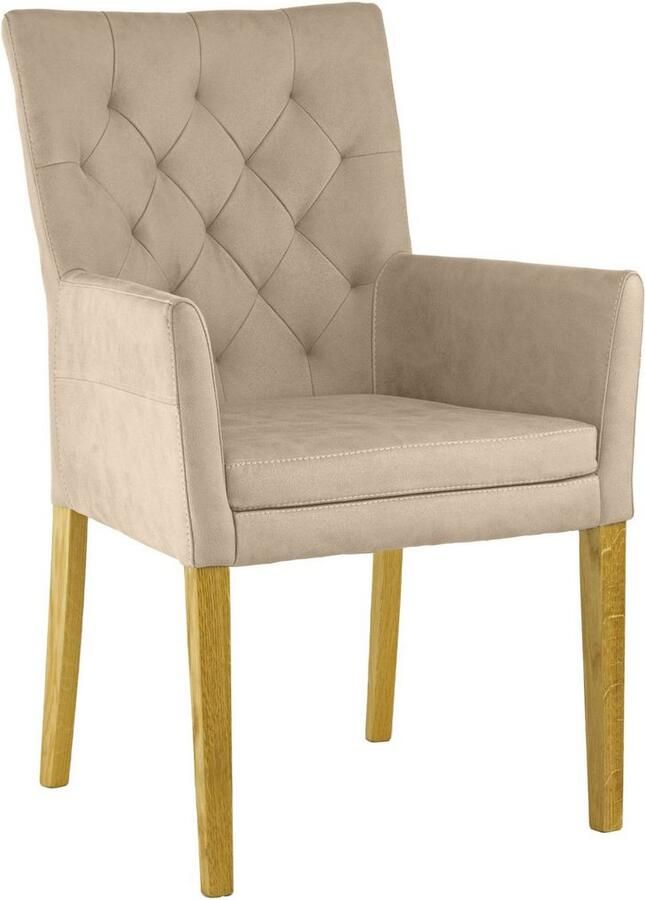 Home affaire Stoel met armleuningen Colorado Frame van massief hout (1 stuk)