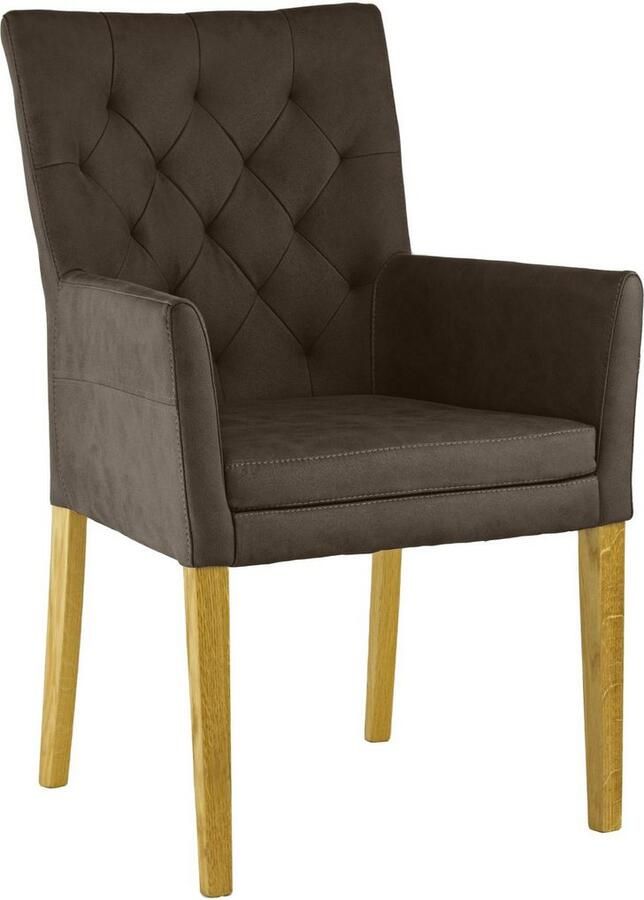 Home affaire Stoel met armleuningen Colorado Frame van massief hout (1 stuk)