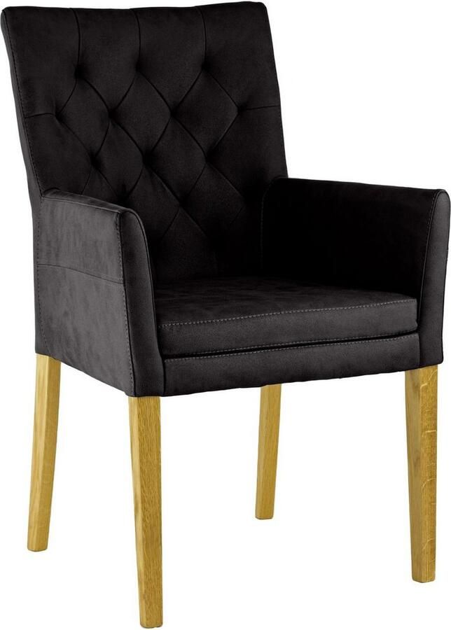 Home affaire Stoel met armleuningen Colorado Frame van massief hout (1 stuk)