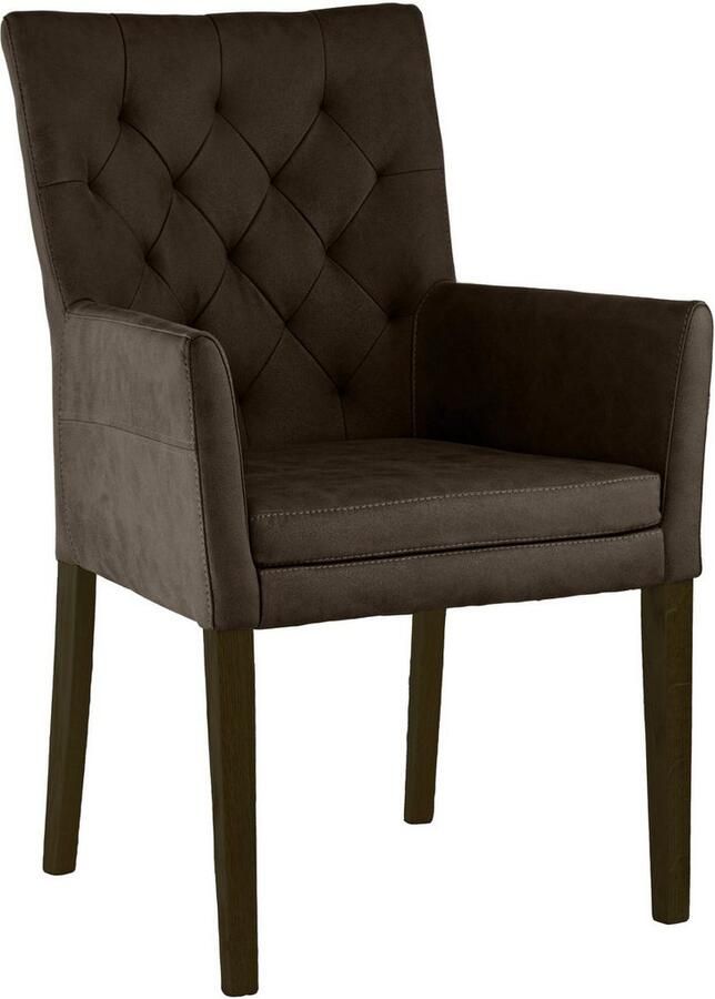 Home affaire Stoel met armleuningen Colorado Frame van massief hout (1 stuk)