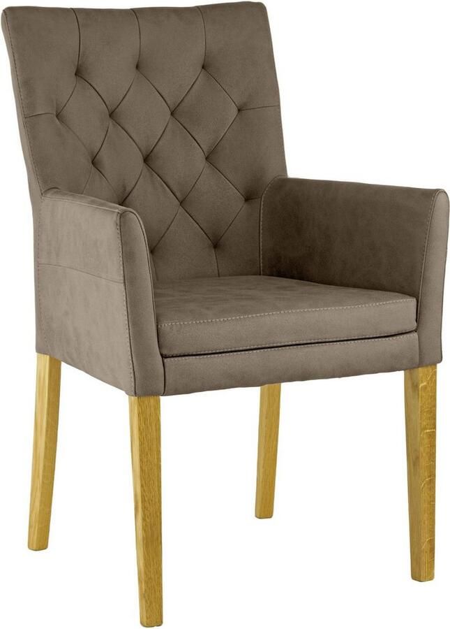Home affaire Stoel met armleuningen Colorado Frame van massief hout (1 stuk)