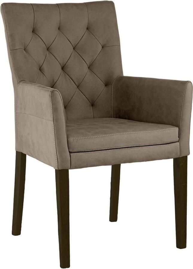 Home affaire Stoel met armleuningen Colorado Frame van massief hout (1 stuk)