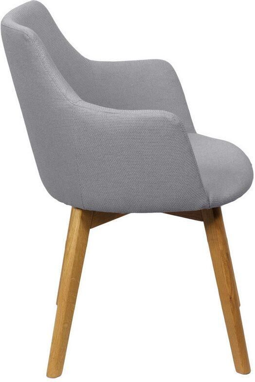 Home affaire Stoel met armleuningen Ena eettafelstoel gestoffeerde fauteuil woonstoel eetstoel met armleuningen (set 2 stuks) - Foto 4
