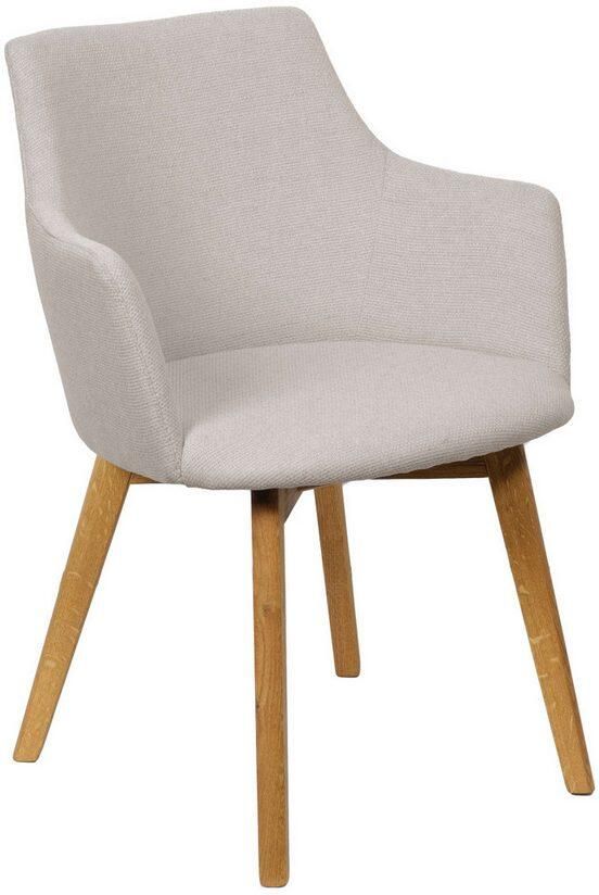 Home affaire Stoel met armleuningen Ena eettafelstoel gestoffeerde fauteuil woonstoel eetstoel met armleuningen (set 2 stuks)