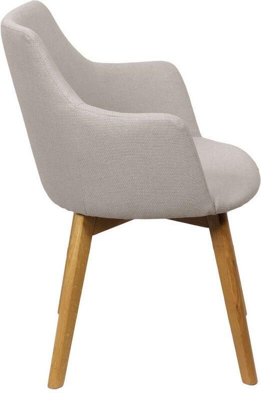 Home affaire Stoel met armleuningen Ena eettafelstoel gestoffeerde fauteuil woonstoel eetstoel met armleuningen (set 2 stuks) - Foto 4