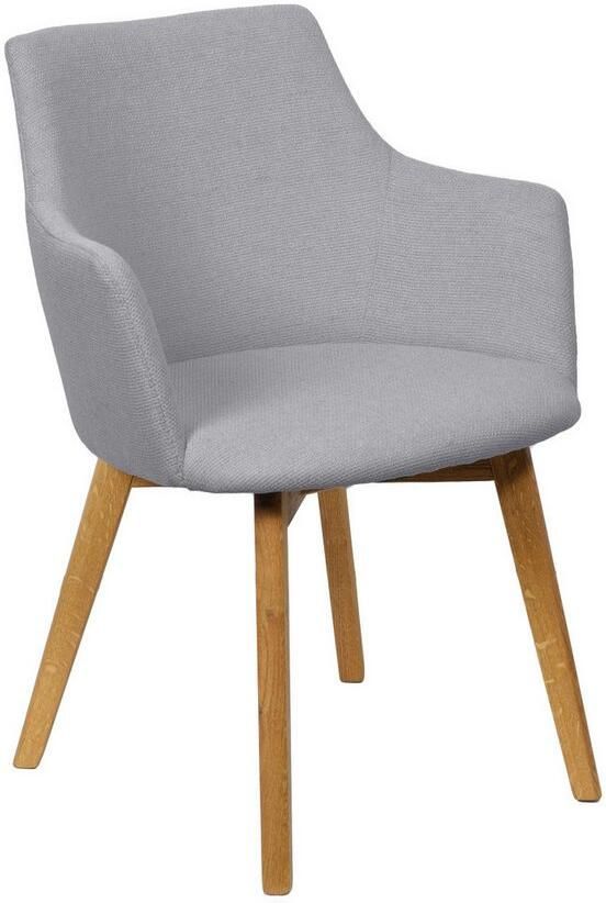 Home affaire Stoel met armleuningen Ena eettafelstoel gestoffeerde fauteuil woonstoel eetstoel met armleuningen (set 2 stuks)