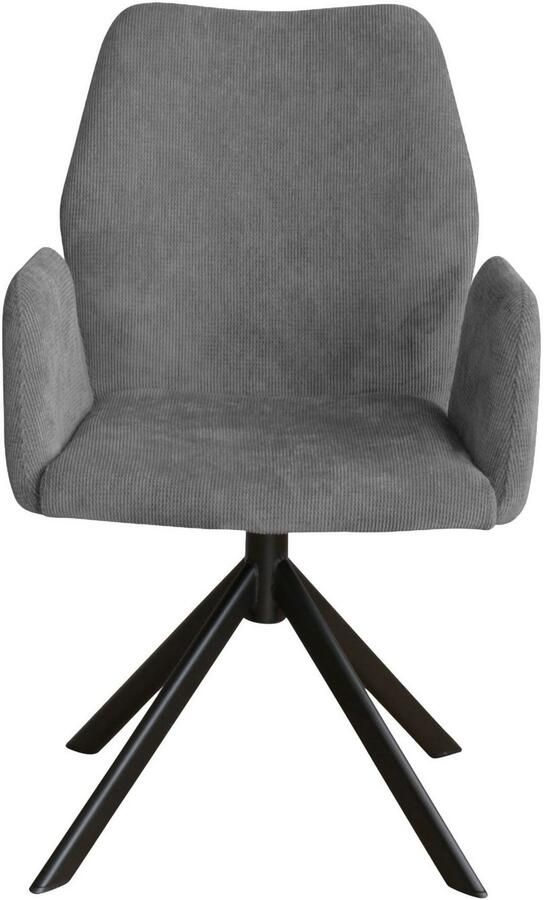 Home affaire Stoel met armleuningen Hacienda moderne cordbekleding (set) - Foto 7