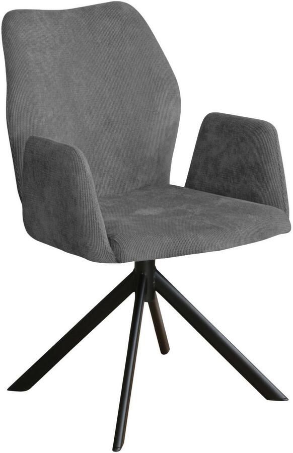 Home affaire Stoel met armleuningen Hacienda moderne cordbekleding (set) - Foto 5