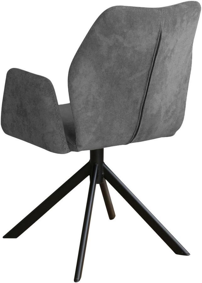 Home affaire Stoel met armleuningen Hacienda moderne cordbekleding (set) - Foto 3