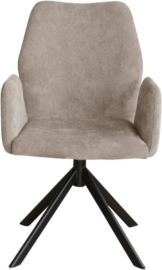 Home affaire Stoel met armleuningen Hacienda moderne cordbekleding (set) - Foto 6