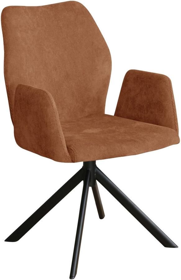 Home affaire Stoel met armleuningen Hacienda moderne cordbekleding (set) - Foto 4