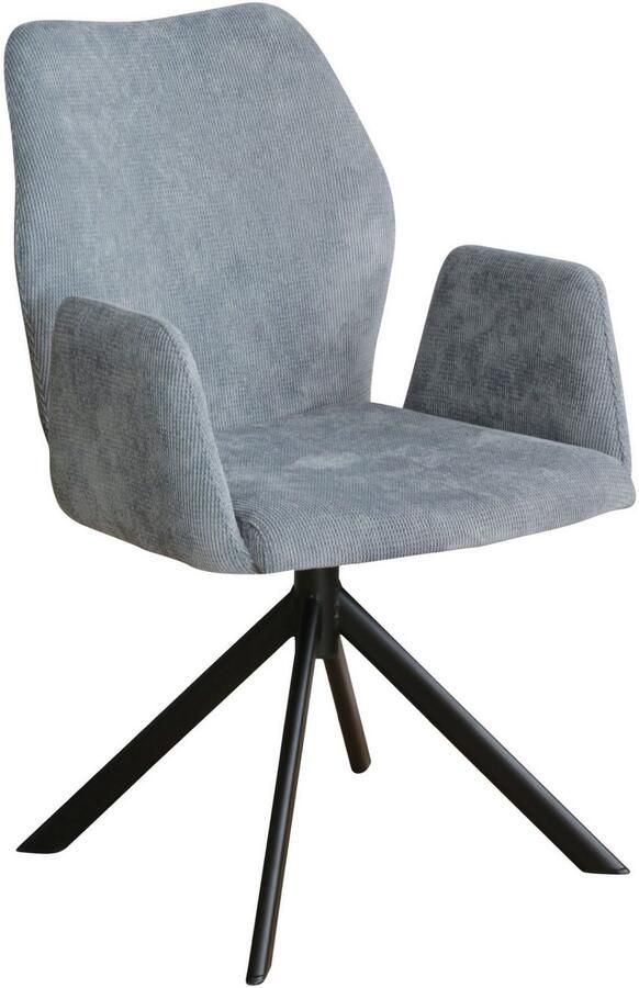 Home affaire Stoel met armleuningen Hacienda moderne cordbekleding (set) - Foto 4