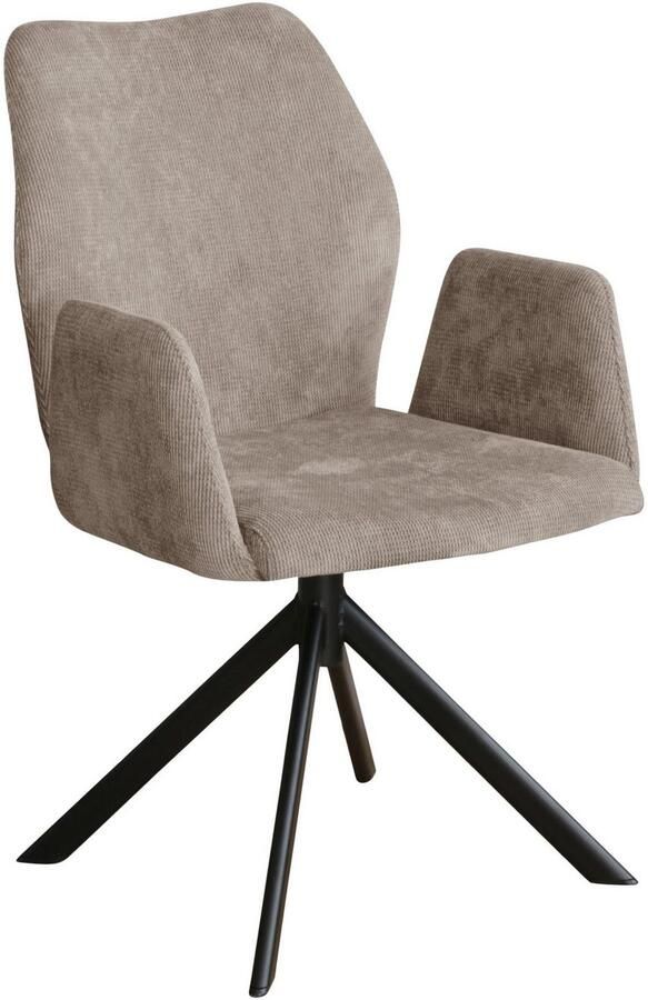 Home affaire Stoel met armleuningen Hacienda moderne cordbekleding (set) - Foto 4