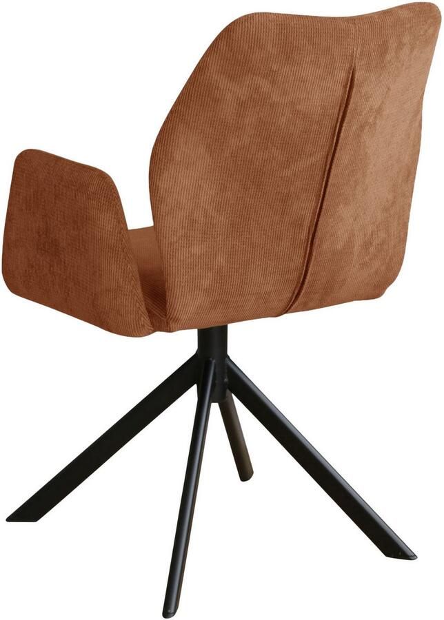 Home affaire Stoel met armleuningen Hacienda moderne cordbekleding (set) - Foto 2