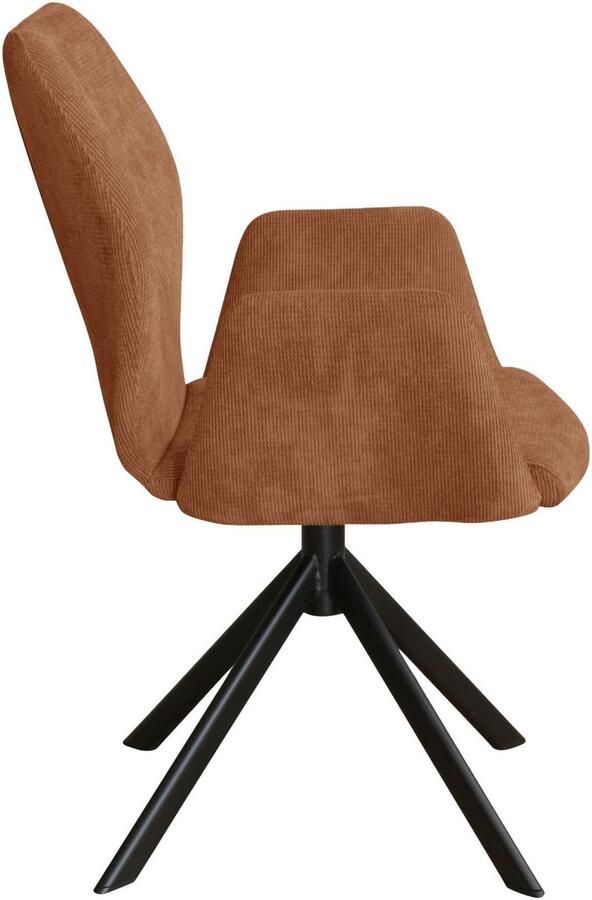 Home affaire Stoel met armleuningen Hacienda moderne cordbekleding (set) - Foto 3