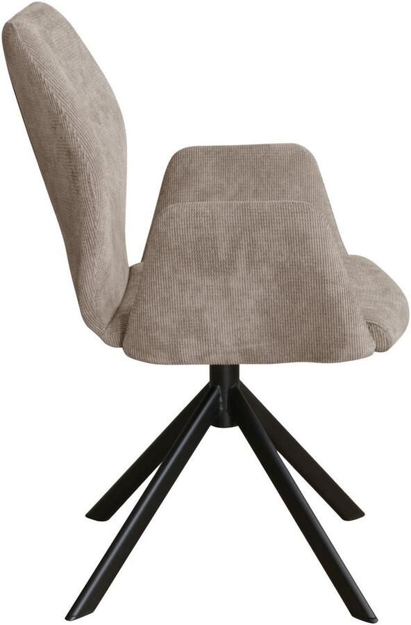 Home affaire Stoel met armleuningen Hacienda moderne cordbekleding (set) - Foto 3