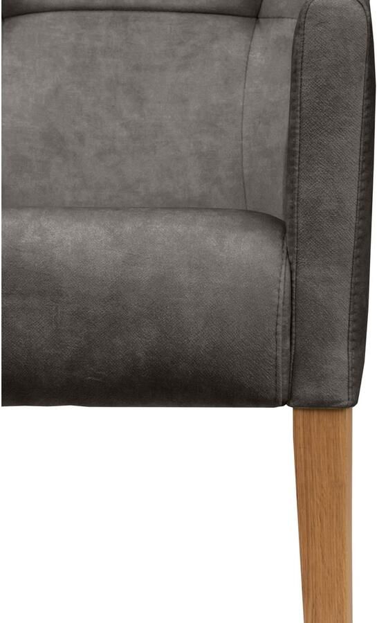 Home affaire Stoel met armleuningen King Eetkamerstoel met capitonnage - Foto 4