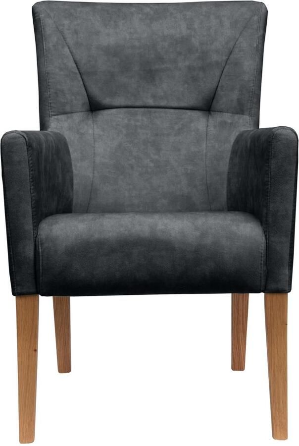 Home affaire Stoel met armleuningen King Eetkamerstoel met capitonnage - Foto 3