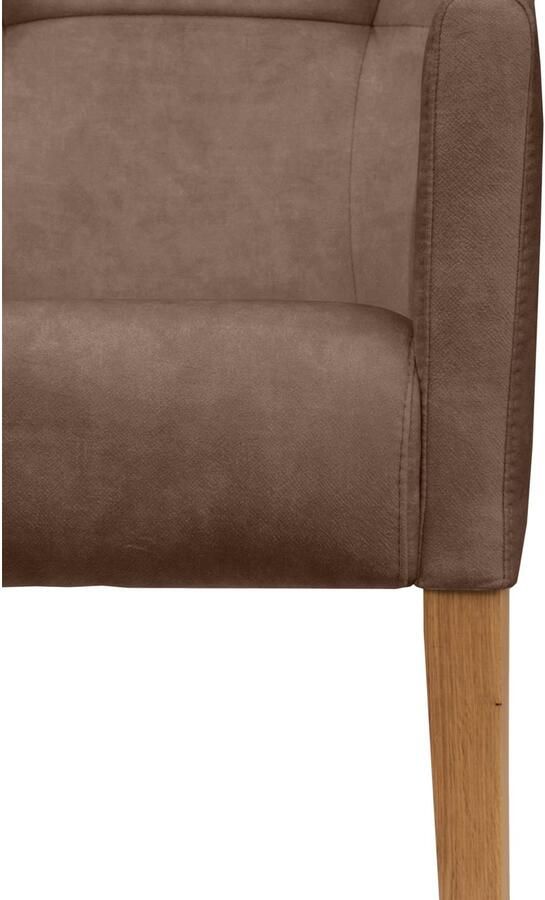 Home affaire Stoel met armleuningen King Eetkamerstoel met capitonnage - Foto 4