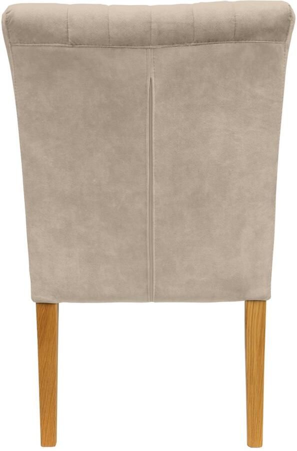 Home affaire Stoel met armleuningen King Eetkamerstoel onderstel massief eikenhout of beuken wengékleur - Foto 3