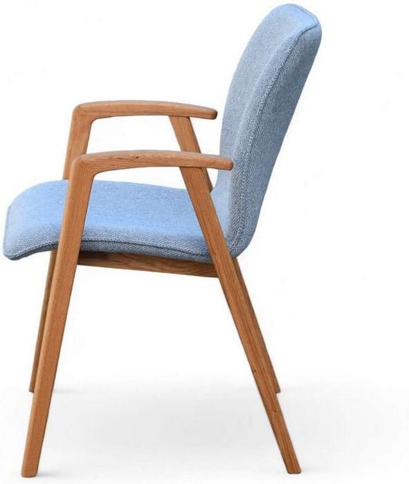 Home affaire Stoel met armleuningen Loreen eetkamerstoel beklede stoel designstoel met massief frame hoogwaardig afgewerkt armleuningen stijlvol comfortabel (set 2 stuks) - Foto 6