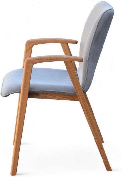 Home affaire Stoel met armleuningen Loreen eetkamerstoel beklede stoel designstoel met massief frame hoogwaardig afgewerkt armleuningen stijlvol comfortabel (set 2 stuks) - Foto 7