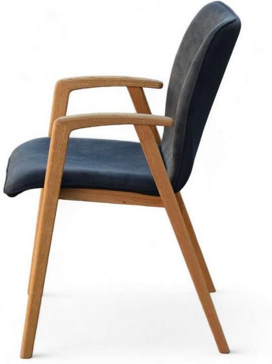 Home affaire Stoel met armleuningen Loreen eetkamerstoel beklede stoel designstoel met massief frame hoogwaardig afgewerkt armleuningen stijlvol comfortabel (set 2 stuks) - Foto 6