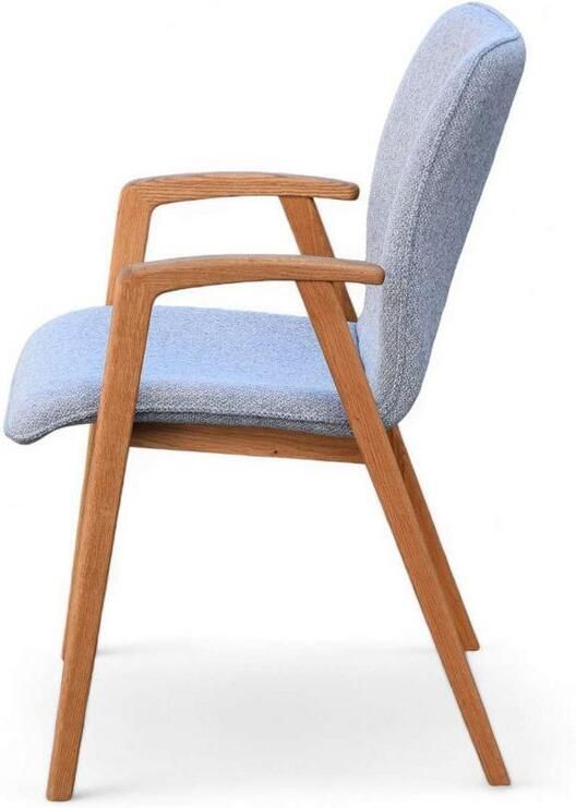 Home affaire Stoel met armleuningen Loreen eetkamerstoel beklede stoel designstoel met massief frame hoogwaardig afgewerkt armleuningen stijlvol comfortabel (set 2 stuks) - Foto 7