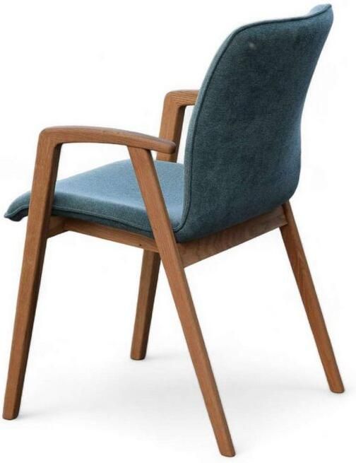 Home affaire Stoel met armleuningen Loreen eetkamerstoel beklede stoel designstoel met massief frame hoogwaardig afgewerkt armleuningen stijlvol comfortabel (set 2 stuks) - Foto 8