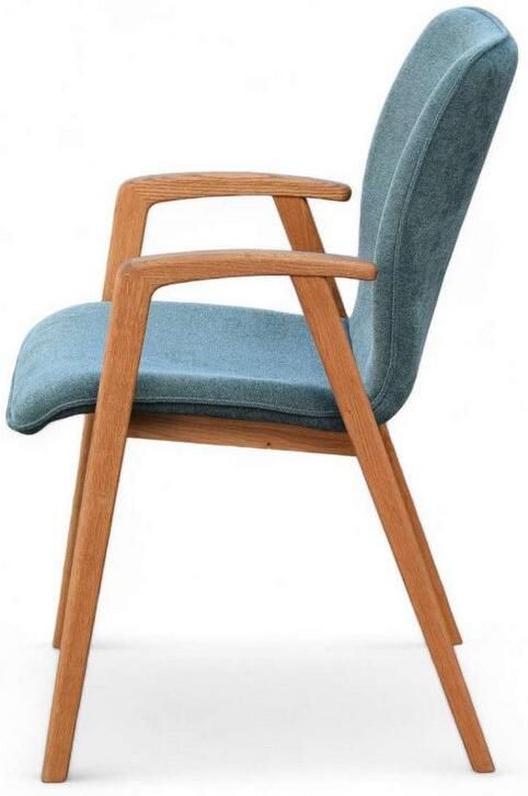 Home affaire Stoel met armleuningen Loreen eetkamerstoel beklede stoel designstoel met massief frame hoogwaardig afgewerkt armleuningen stijlvol comfortabel (set 2 stuks) - Foto 7