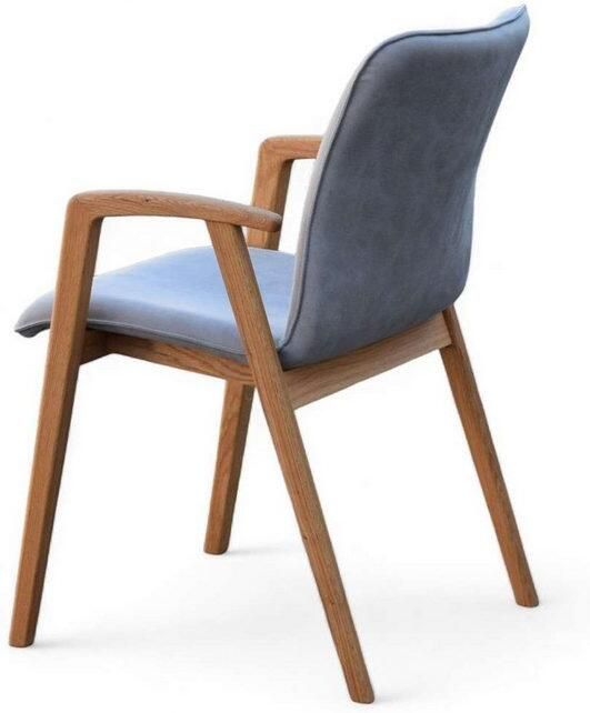 Home affaire Stoel met armleuningen Loreen eetkamerstoel beklede stoel designstoel met massief frame hoogwaardig afgewerkt armleuningen stijlvol comfortabel (set 2 stuks) - Foto 8